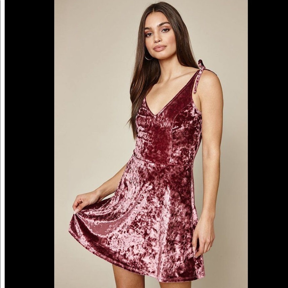 Cute PacSun Velvet Dress